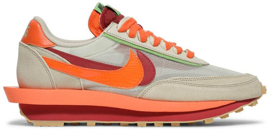 Nike sacai x Clot x LDWaffle Net Orange Blaze