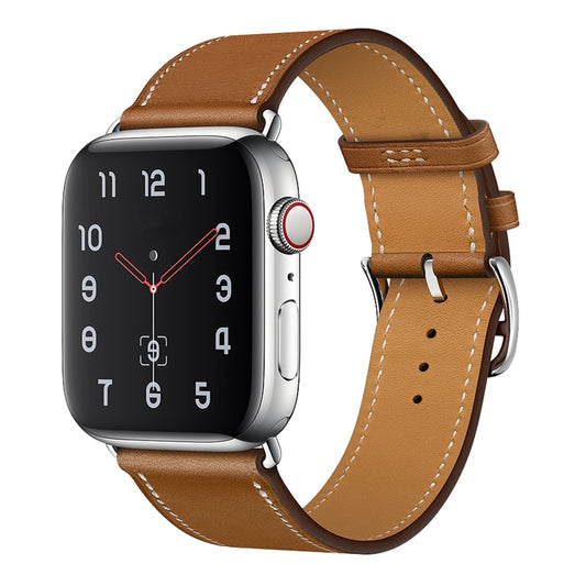 Leather strap For Apple watch band 44mm 40mm 38mm 42mm